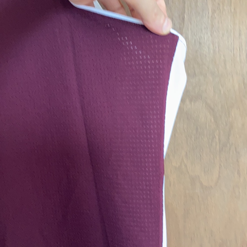 Relisted adidas maroon white performance tank team jersey S or L - Picture 8 of 16